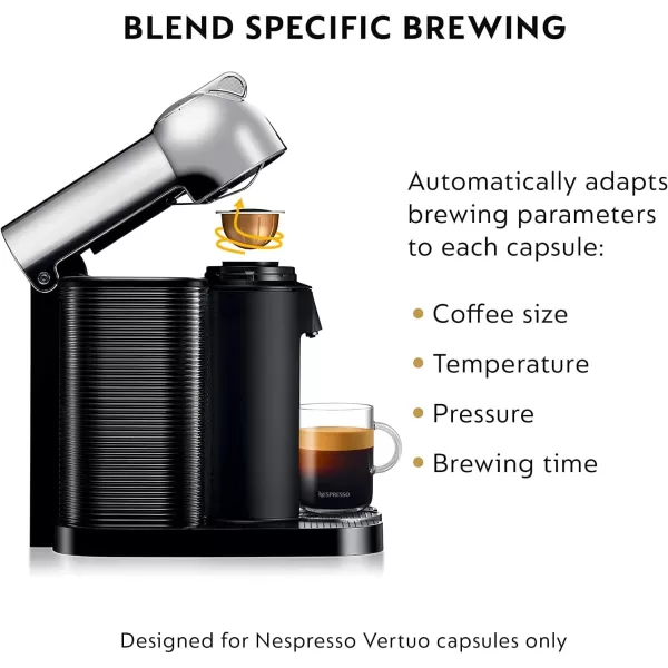 Nespresso Vertuo Coffee and Espresso Machine by Breville, 5 Cups, Black