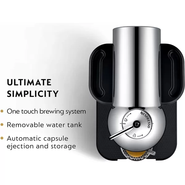 Nespresso Vertuo Coffee and Espresso Machine by Breville, 5 Cups, Black