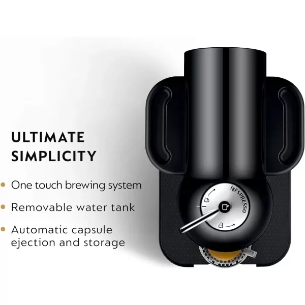 Nespresso Vertuo Coffee and Espresso Machine by Breville, 5 Cups, Black