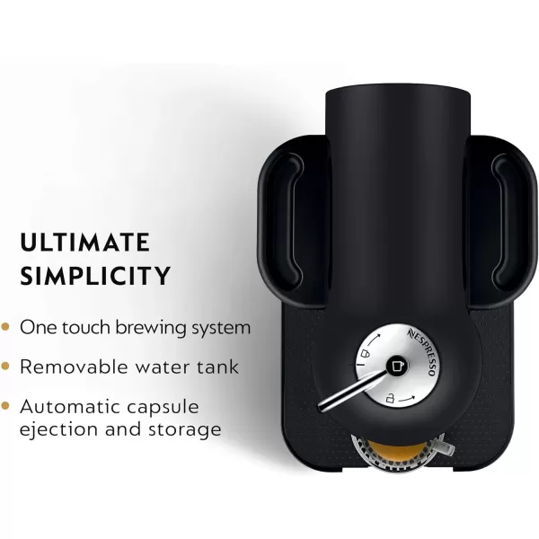 Nespresso Vertuo Coffee and Espresso Machine by Breville, 5 Cups, Black