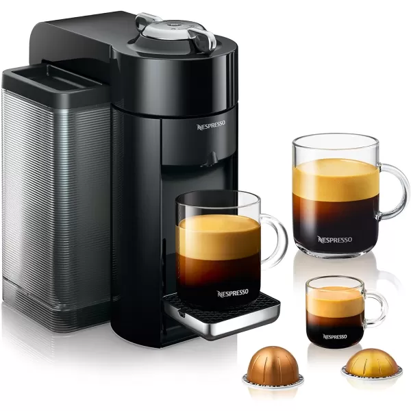Nespresso Vertuo Coffee and Espresso Machine by De'Longhi with Milk Frother, Silver