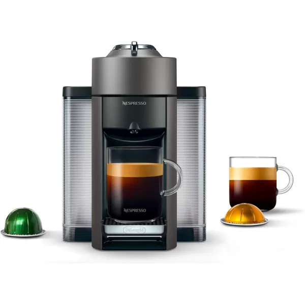 Nespresso Vertuo Coffee and Espresso Machine by De'Longhi with Milk Frother, Silver