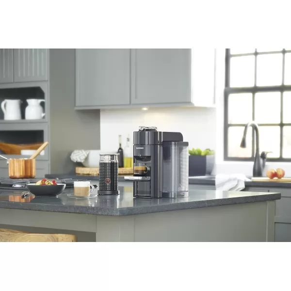 Nespresso Vertuo Coffee and Espresso Machine by De'Longhi with Milk Frother, Silver