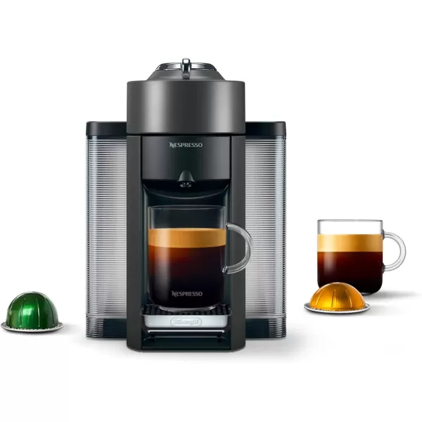 Nespresso Vertuo Coffee and Espresso Machine by De'Longhi with Milk Frother, Silver
