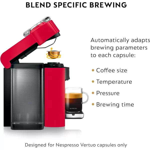 Nespresso Vertuo Coffee and Espresso Machine by De'Longhi with Milk Frother, Silver