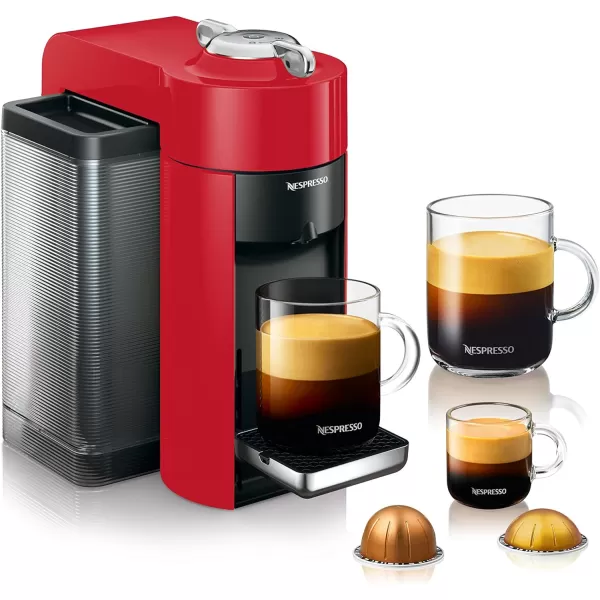 Nespresso Vertuo Coffee and Espresso Machine by De'Longhi with Milk Frother, Silver