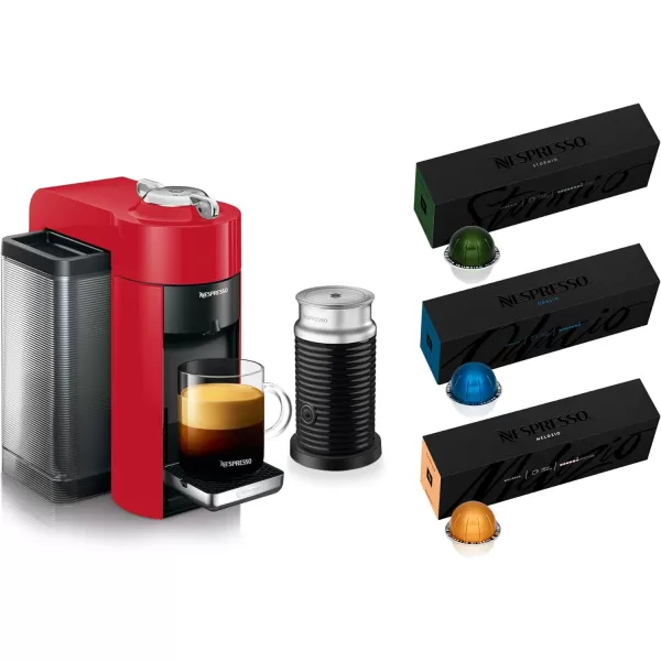 Nespresso Vertuo Coffee and Espresso Machine by De'Longhi with Milk Frother, Silver