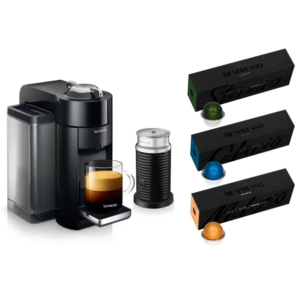 Nespresso Vertuo Coffee and Espresso Machine by De'Longhi with Milk Frother, Silver