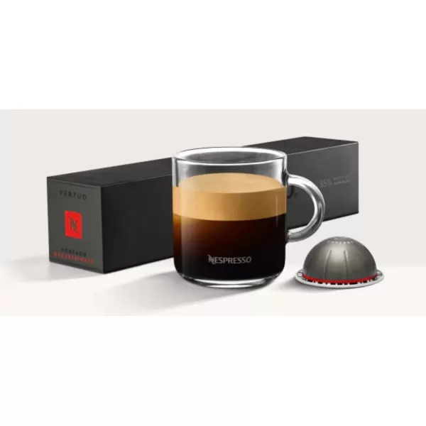 Nespresso Vertuo Fortado Decaffeinato, Gran Lungo, 40 Count Coffee Capsules
