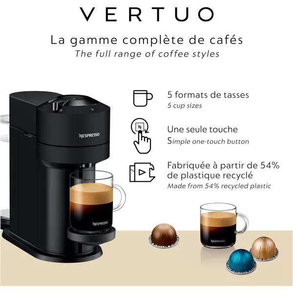 Nespresso Vertuo Next Coffee and Espresso Machine by Breville, Cherry Red, 1.1 Liters