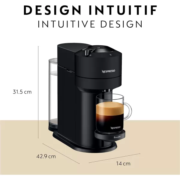 Nespresso Vertuo Next Coffee and Espresso Machine by Breville, Cherry Red, 1.1 Liters