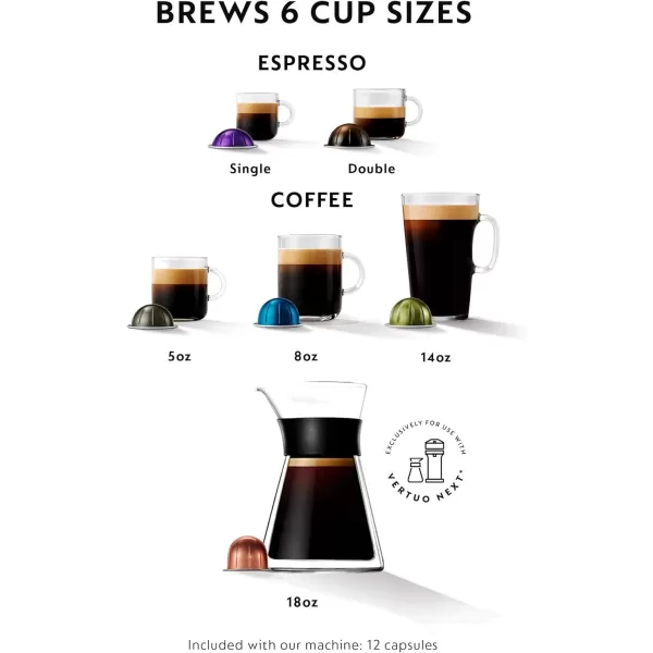 Nespresso Vertuo Next Coffee and Espresso Maker by De'Longhi