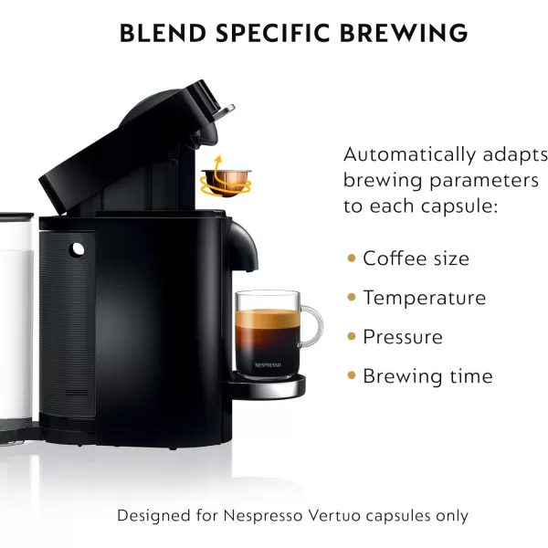 Nespresso Vertuo Plus Coffee and Espresso Maker by De'Longhi, 60 ounces, Titan,Grey