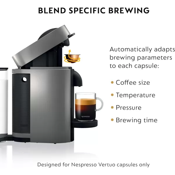 Nespresso VertuoPlus Coffee and Espresso Machine by De'Longhi with Aeroccino Milk Frother,Cherry Red