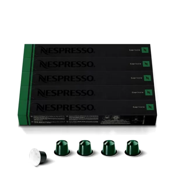 Nespresso Capsules OriginalLine, Cosi, Mild Roast Espresso Coffee, 50 Count Coffee Pods, Brews 1.35oz 