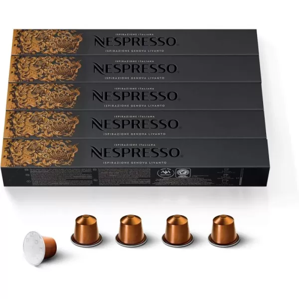 Nespresso Capsules OriginalLine, Ispirazione Arpeggio Intenso, Dark Roast Coffee, 10 Count 