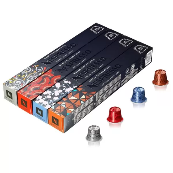 Nespresso Capsules OriginalLine, Vienna Linizio Lungo, Mild Roast Coffee, 50 Count Coffee Pods, Brews 3.7 Ounce 