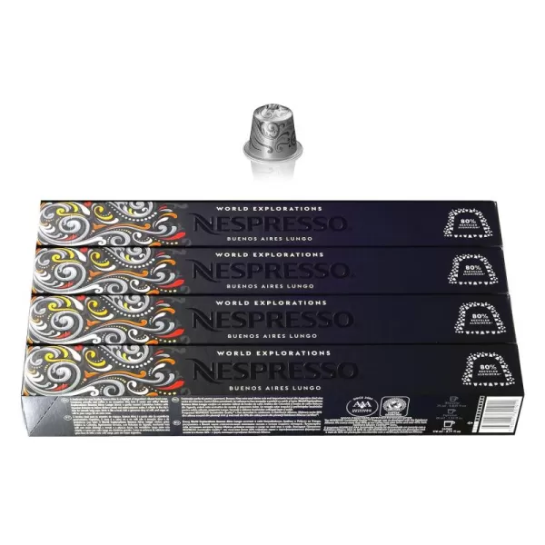 Nespresso Capsules OriginalLine, Vienna Linizio Lungo, Mild Roast Coffee, 50 Count Coffee Pods, Brews 3.7 Ounce 