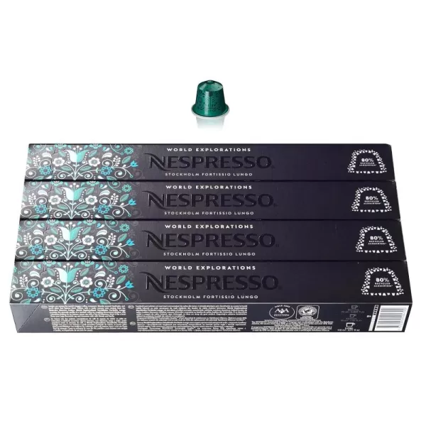 Nespresso Capsules OriginalLine, Vienna Linizio Lungo, Mild Roast Coffee, 50 Count Coffee Pods, Brews 3.7 Ounce 