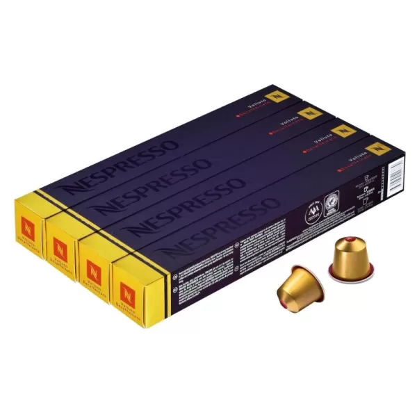 Nespresso Capsules OriginalLine, Volluto Decaffeinato Mild Roast Coffee, 50 Count Coffee Pods, Brews 1.35 Ounce