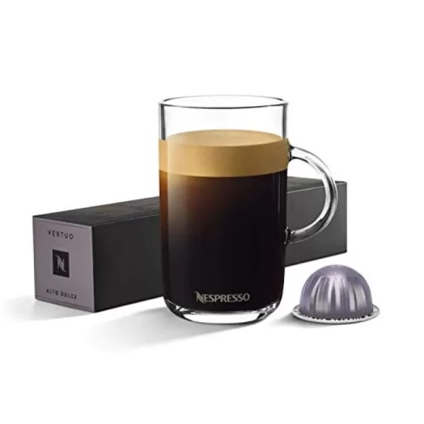 Nespresso Capsules Vertuo, Double Espresso Scuro, Dark Roast Espresso Coffee, 40-Count Coffee Pods, Brews 2.7oz)