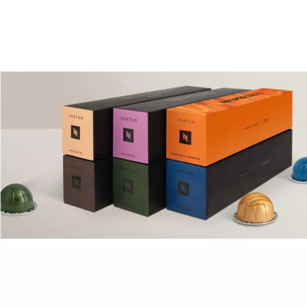 Nespresso Capsules Vertuo, Double Espresso Scuro, Dark Roast Espresso Coffee, 40-Count Coffee Pods, Brews 2.7oz