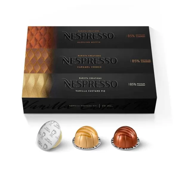 Nespresso Capsules Vertuo, Sweet Vanilla, Medium Roast Coffee, 30 Count Coffee Pods