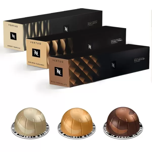Nespresso Capsules Vertuo, Sweet Vanilla, Medium Roast Coffee, 30 Count Coffee Pods