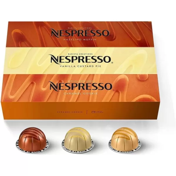 Nespresso Capsules Vertuo, Sweet Vanilla, Medium Roast Coffee, 30 Count Coffee Pods