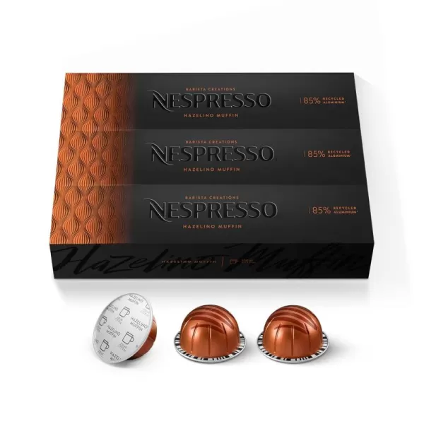 Nespresso Capsules Vertuo, Sweet Vanilla, Medium Roast Coffee, 30 Count Coffee Pods