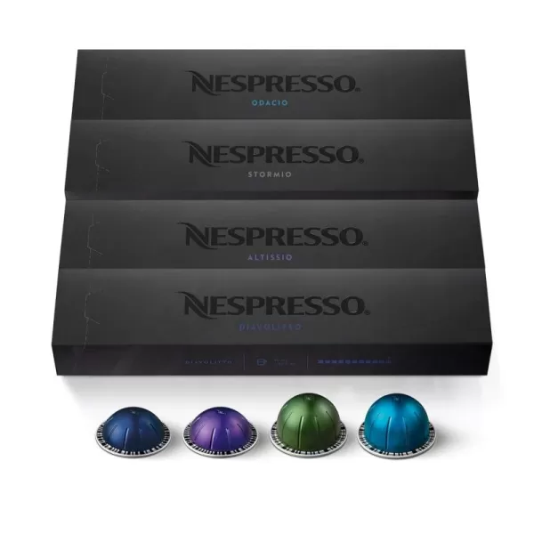 Nespresso Capsules VertuoLine, Best Seller Variety Pack, Medium and Dark Roast Coffee, 30 Count Coffee Pods, Brews 7.8 oz