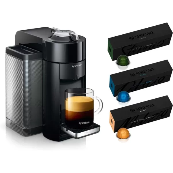 Nespresso Vertuo Coffee and Espresso Machine by De'Longhi with Milk Frother, Silver