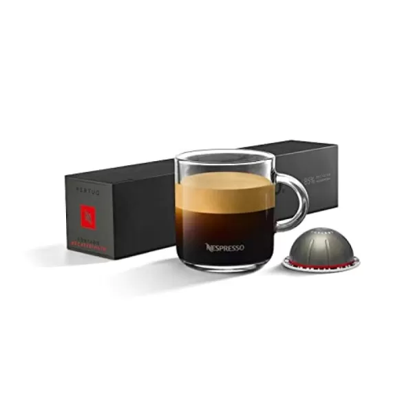 Nespresso Vertuo Melozio Decaffeinato, Medium Roast Espresso, 40 Count Coffee Capsules)