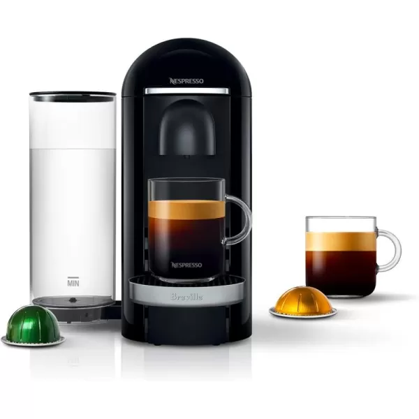 Nespresso VertuoPlus Coffee and Espresso Machine by Breville with Milk Frother,60 Fluid Ounces, Ink Black