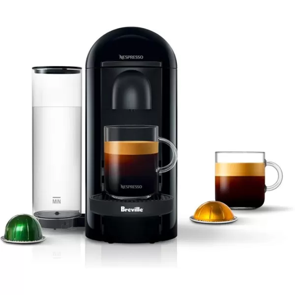 Nespresso VertuoPlus Coffee and Espresso Machine by Breville with Milk Frother,60 Fluid Ounces, Ink Black