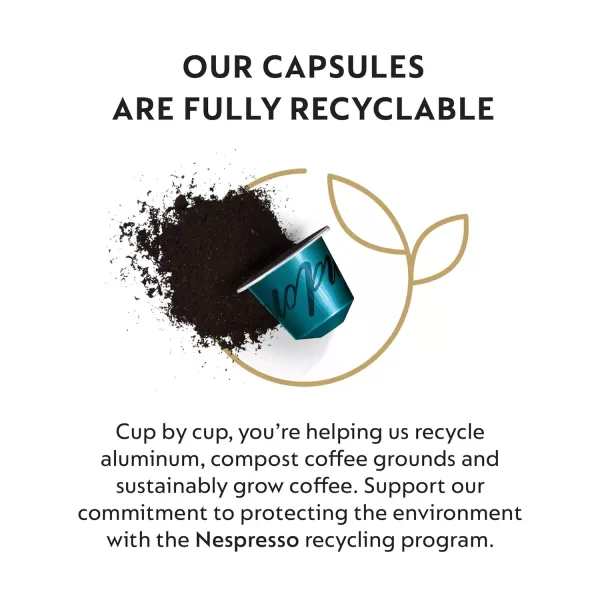 Nespresso Capsules OriginalLine, Nicaragua Master Origin, Medium Roast Coffee, 50 Count Coffee Pods, Brews 1.35oz 