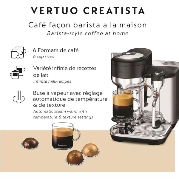 Breville Nespresso Vertuo Creatista BVE850BTR, Black Truffle