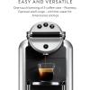 imageNespresso Professional Coffee Maker Starter Bundle Zenius Professional Coffee Machine Presentation Box for Nespresso CapsulesBlack and SilverSilver