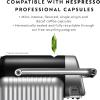 imageNespresso Professional Coffee Maker Starter Bundle Zenius Professional Coffee Machine Presentation Box for Nespresso CapsulesBlack and SilverSilver