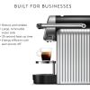imageNespresso Professional Coffee Maker Starter Bundle Zenius Professional Coffee Machine Presentation Box for Nespresso CapsulesBlack and SilverSilver