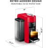 imageNespresso Vertuo Coffee and Espresso Machine by DeLonghi54 oz TitanGrayRed