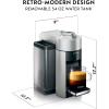 imageNespresso Vertuo Coffee and Espresso Machine by DeLonghi54 oz TitanGraySilver