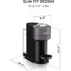 imageNespresso Vertuo Next Coffee and Espresso Maker by DeLonghi with Aeroccino Milk Frother WhiteDark Gray