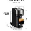 imageNespresso Vertuo Next Premium Coffee and Espresso Maker by Breville with Aeroccino Milk FrotherChrome