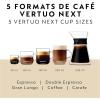 imageNespresso Vertuo Next Premium Coffee and Espresso Maker by Breville with Aeroccino Milk FrotherChrome