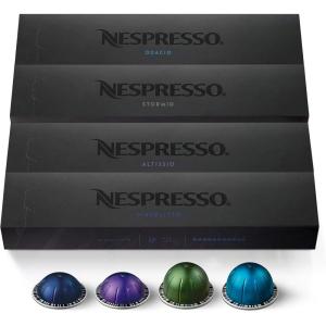 imageNespresso Capsules Vertuo Stormio Dark Roast Coffee 30Count Coffee Pods Brews 78ozIntense Variety Pack