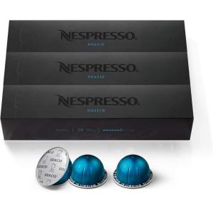 imageNespresso Capsules Vertuo Stormio Dark Roast Coffee 30Count Coffee Pods Brews 78ozOdacio