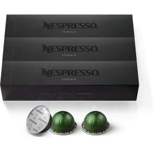 imageNespresso Capsules Vertuo Stormio Dark Roast Coffee 30Count Coffee Pods Brews 78ozStormio