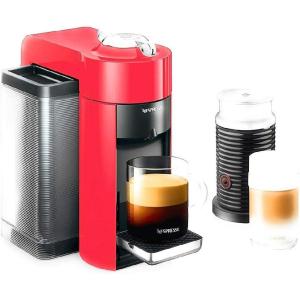 imageNespresso Vertuo Coffee and Espresso Machine by DeLonghi54 oz TitanGrayRed
