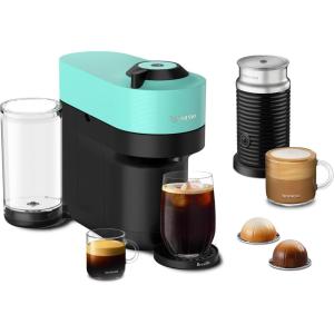 imageNespresso Vertuo Pop Coffee and Espresso Maker by Breville with Milk Frother Coconut WhiteMint
